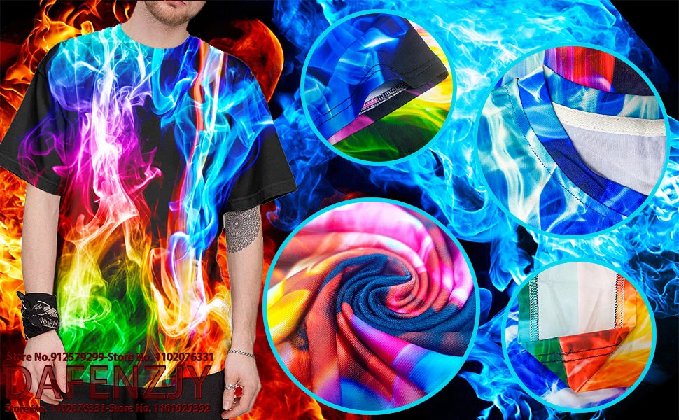 Men's Novelty 3D Print T-Shirts Trump 2025 Pattern Abstract Short Sleeve Tee