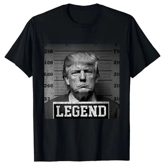 2024 Donald Trump President America  Casual USA Leisure O-neck Style Print Loose Camisetas T-shirt Hip Hop Street T-shirts 01336