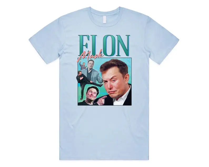 Elon Musk Homage T-shirt Tee Top Funny Meme Icon Legend 90's 80's