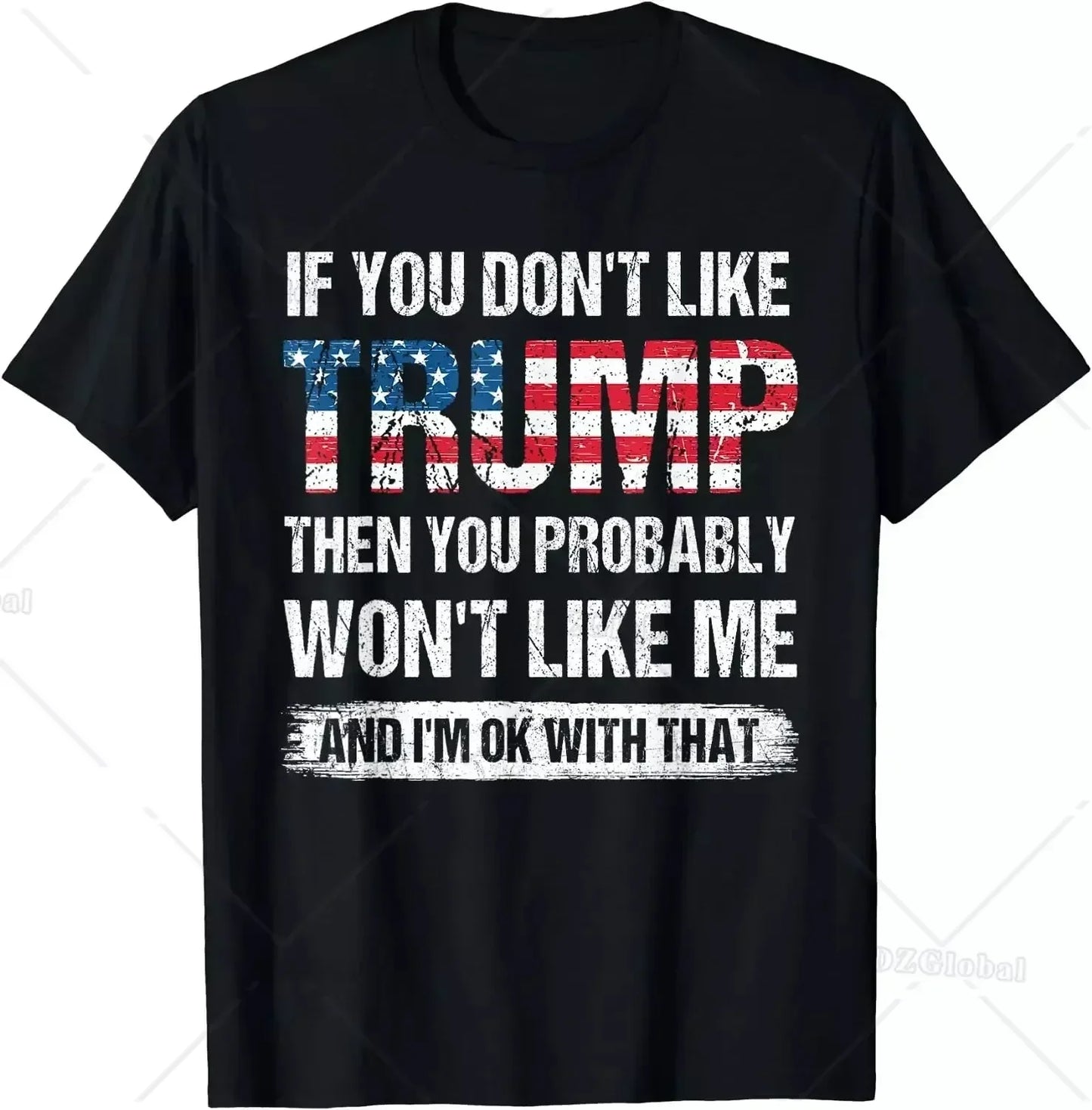 Trump 2024 I'Ll Be Back Elect Donald Trump 2024 Election Pure Cotton T-Shirt Vintage T Shirt Womens Tees Ropa Hombre Unisex