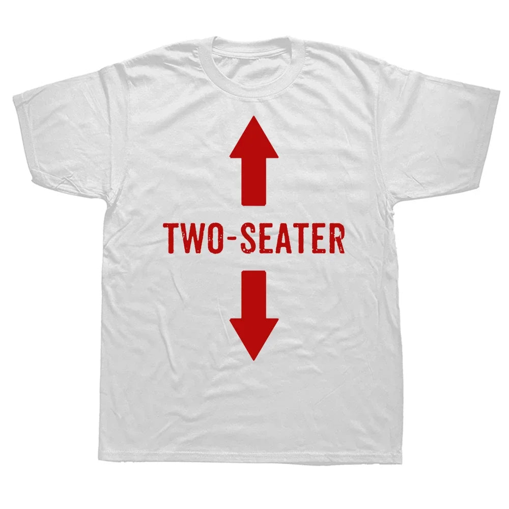 Two Seater T Shirts Graphic Cotton Streetwear Short Sleeve 2 Seater Dad Adult Humor Gifts Summer Style T-shirt Mens Clothing