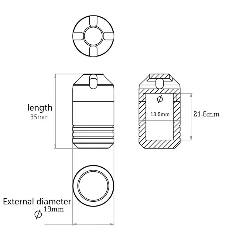 ULTEM Titanium alloy TC4 medicine Capsule