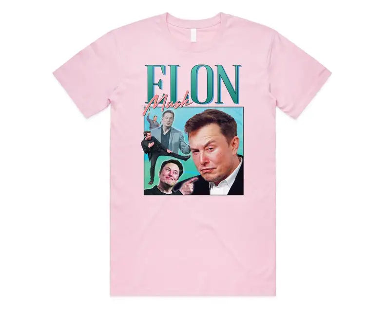 Elon Musk Homage T-shirt Tee Top Funny Meme Icon Legend 90's 80's