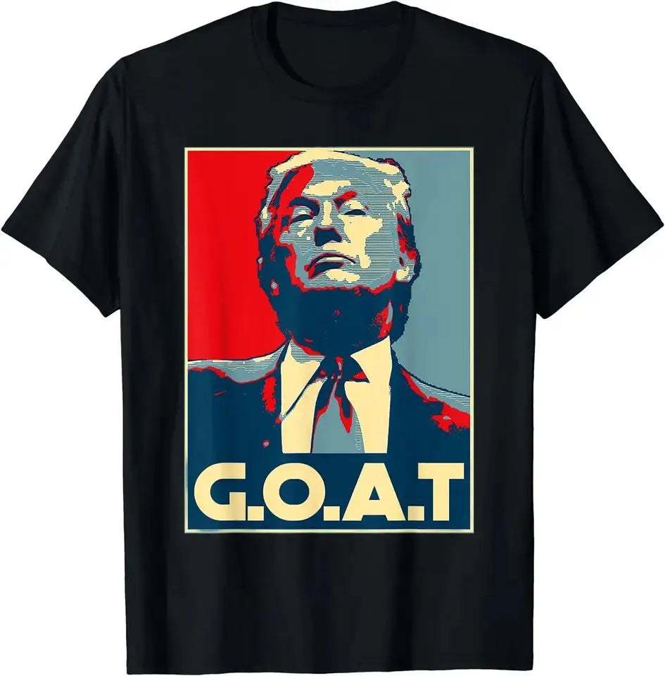 2024 Donald Trump President America  Casual USA Leisure O-neck Style Print Loose Camisetas T-shirt Hip Hop Street T-shirts 01336