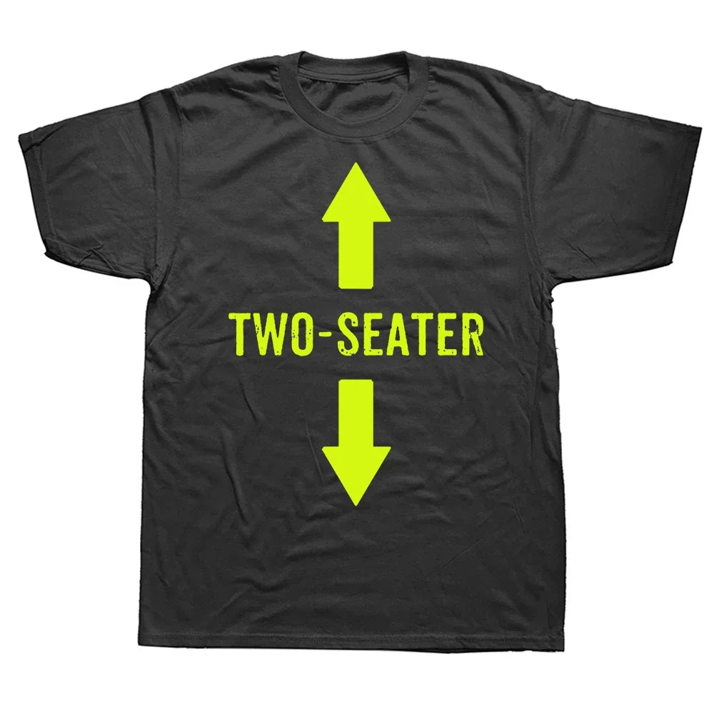 Two Seater T Shirts Graphic Cotton Streetwear Short Sleeve 2 Seater Dad Adult Humor Gifts Summer Style T-shirt Mens Clothing